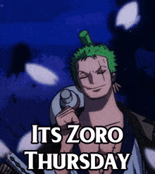 One Piece Zoro GIF - One Piece Zoro Thursday GIFs