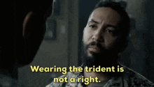 Wearing The Trident Is Not A Right It'S A Damn Privilege GIF - Wearing The Trident Is Not A Right It'S A Damn Privilege Seal Team GIFs