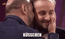 Böhmermann Bekommt Ein Küsschen GIF - Böhmermann Küsschen Kuss GIFs