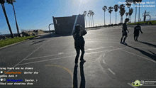 a screenshot of a basketball game with a chicken nugget challenge on the bottom