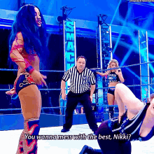 Sasha Banks You Wanna Mess With The Best GIF - Sasha Banks You Wanna Mess With The Best Nikki Cross GIFs