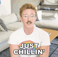 Just Chillin Tyler Oakley GIF - Just Chillin Tyler Oakley Chilling Out GIFs