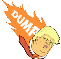 Trump Trumpster Fire Sticker - Trump Trumpster Fire 45 Stickers