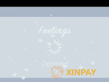 a cartoon of a snowman standing next to a bowl with the word xinpay in the corner