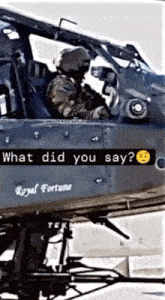 What Did You Say Fighter Jet GIF