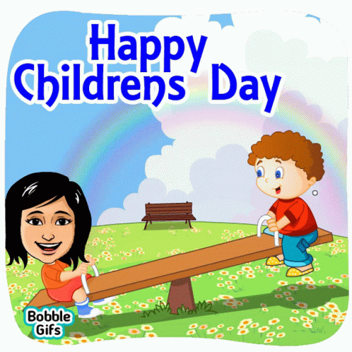 Happy Children Day Children Sticker - Happy Children Day Children Happy -  Discover & Share GIFs