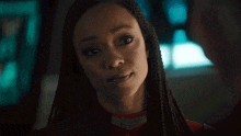 a woman says i believe in you in a close up