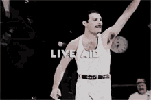 Freddie Mercury Live Aid GIF - Freddie Mercury Live Aid Queen GIFs
