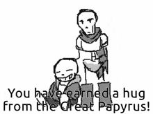 Papyrus Hug GIF