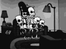 Skeleton Simpsons GIF - Skeleton Simpsons Cartoon GIFs