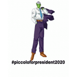 Piccolo Piccoloforpresident Sticker - Piccolo Piccoloforpresident Prespiccolo Stickers