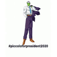 Piccolo Piccoloforpresident Sticker - Piccolo Piccoloforpresident Prespiccolo Stickers