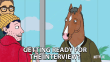 Getting Ready For The Interview Bojack GIF - Getting Ready For The Interview Bojack Todd Chavez GIFs
