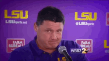 ed orgeron lsu we coming aint backing down serious