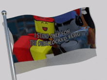 a flag that says i stand only for the overclocked flag