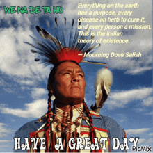Have A Great Day Native American GIF - Have A Great Day Native American GIFs