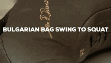 Bulgarian Bag Power Snatch GIF