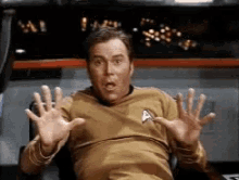 William Shatner Shocked GIF