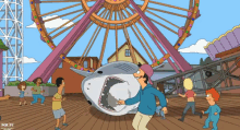 The Running Of The Shark. GIF - Bobs Burgers Shark Thedeepening GIFs
