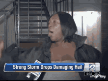 Tv News Ice Storm GIF - Tv News Ice Storm Funny Interview GIFs