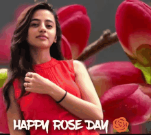 Helly Shah Happy Rose Day GIF - Helly Shah Happy Rose Day Pretty GIFs
