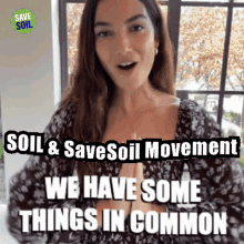soil save soil dirt girl college