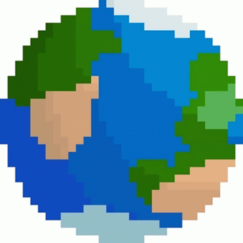 Earth Pixel Pixel Art Sticker - Earth Pixel Pixel Art - Descubre y ...