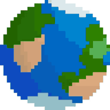 earth pixel pixel art