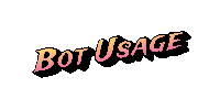 a logo that says bot usage on it