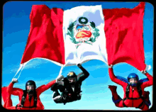 La Bandera De Perú Por Los Aires GIF