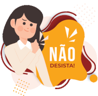 an illustration of a woman holding a sign that says nao deista