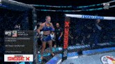 a fighter named kayla harrison is standing in a ring