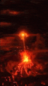 a painting of a phoenix surrounded by flames with a black background