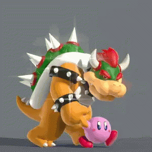 Bowser And Kirby Taking A Walk GIF - Bowser And Kirby Taking A Walk  Nintendo - Discover & Share GIFs