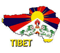a tibet is not part of china poster with a map