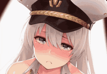 anime blush sad teary eye captain