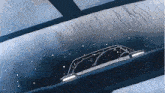 a drawing of a car driving down a road