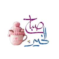 a cat in a sweater is sitting in a cup that says i love you
