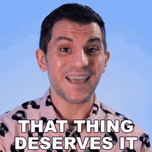 That Thing Deserves It Shane Luis GIF - That Thing Deserves It Shane Luis Rerez GIFs