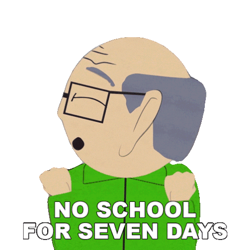 No School For Seven Days Herbert Garrison Sticker