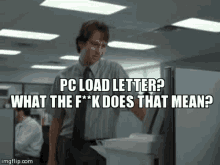 office space printer pc load letter