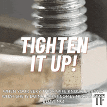 tighten it up when your sexy thick wife knows exactly what she is doing what comes next is blowing !