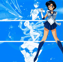 Sailormoon Sailor Mercury GIF - Sailormoon Sailor Mercury Transformation GIFs