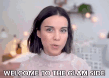 Welcome Welcome To The Glam Side GIF - Welcome Welcome To The Glam Side Ingrid Nilsen GIFs