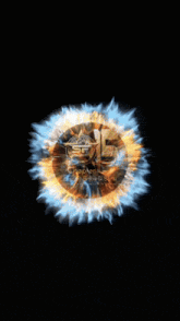 the number 15 is surrounded by fire and smoke