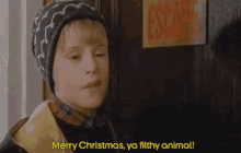Merry Christmas Ya Filthy Animal GIF - Merrychristmas Filthy Animal GIFs