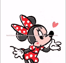 Good Afternoon Minnie Mouse GIF - Good Afternoon Minnie Mouse Fly Kiss GIFs