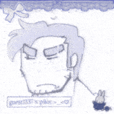 a drawing of a man with a crown on his head with the words guest1337 x pilot below him