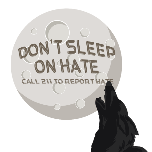 Dont Sleep On Hate Wolf Sticker - Dont Sleep On Hate Dont Sleep On Wolf Stickers