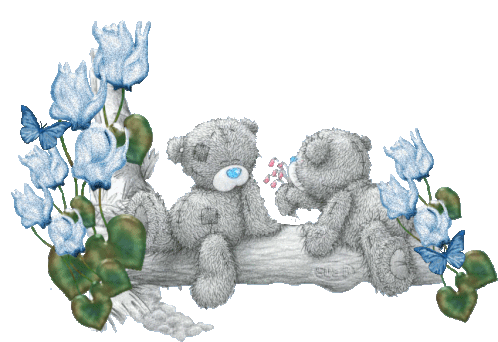 Bear Teddy Bear Sticker - Bear Teddy Bear Flowers Stickers